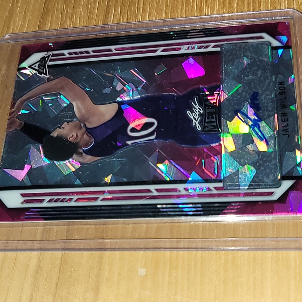 Leaf Metal. Autographed. Jalen Wilson Rookie Card. 5/15